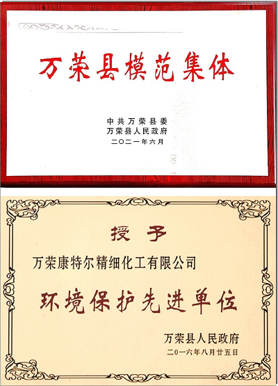 模范集體榮譽證書